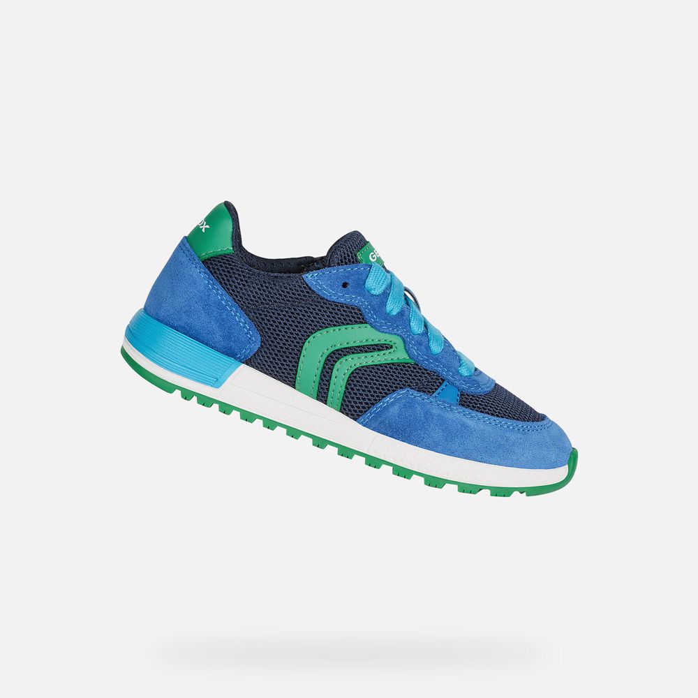 Geox Erkek Çocuk Spor Ayakkabı Mavi - Alben - RYJ-176435